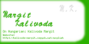 margit kalivoda business card